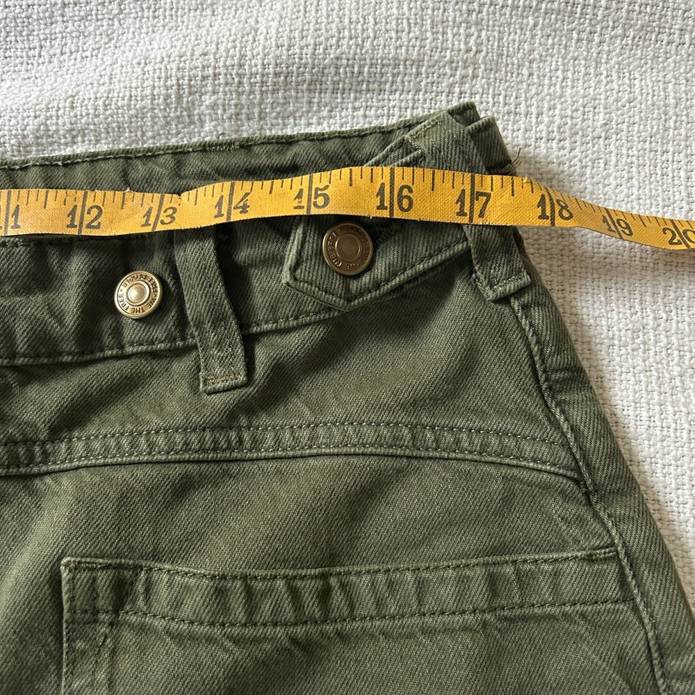 We The Free Palmer Olive Green Wide-Leg Jeans - Picture 11 of 13